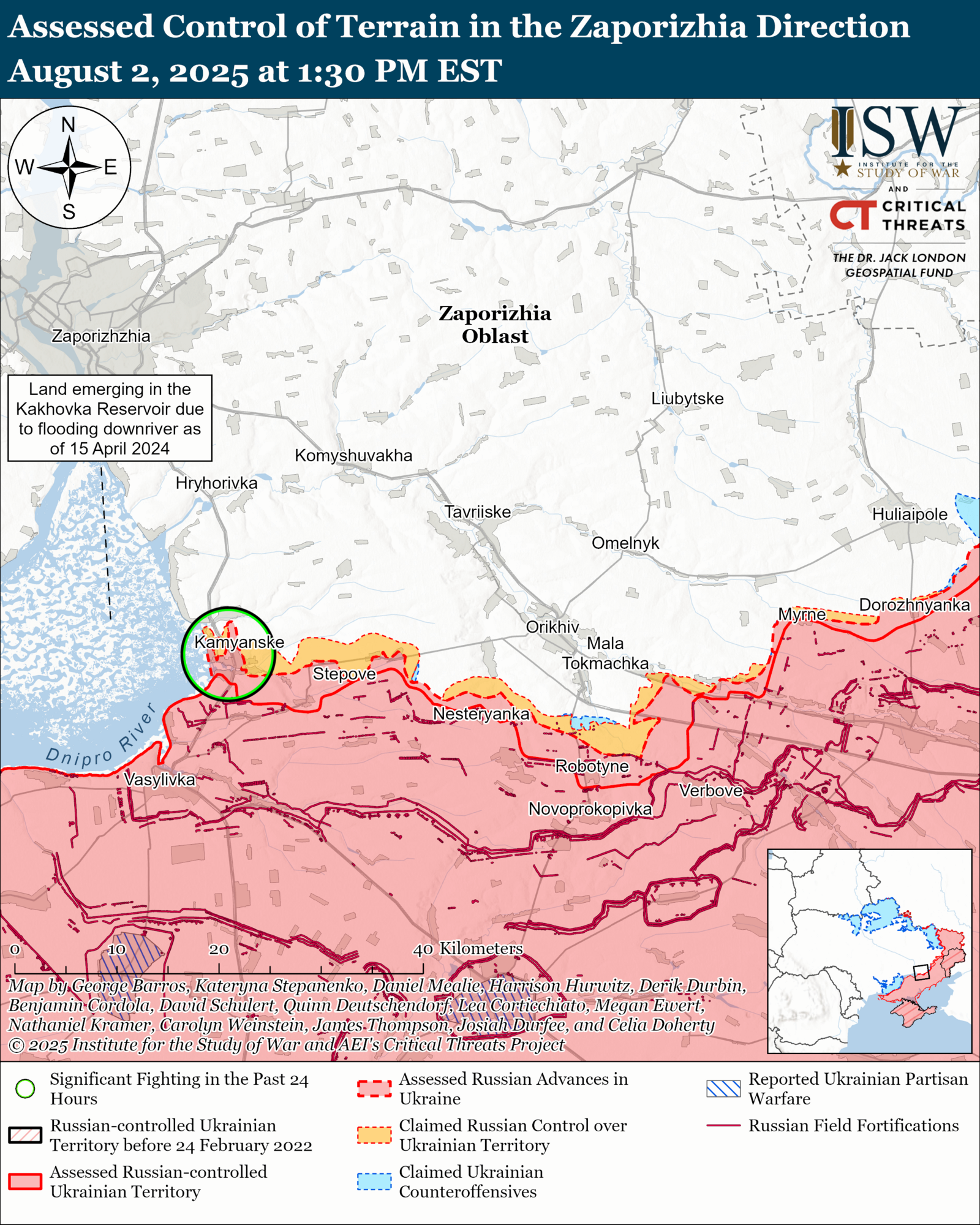 Українські війська просунулися на захід Запорізької області – ISW