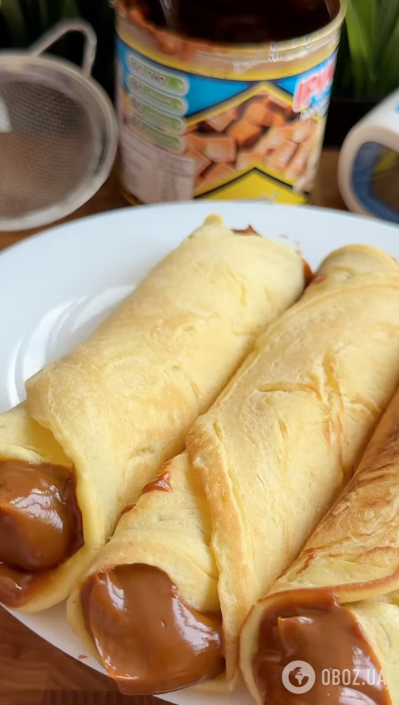 Вкусные трубочки со сгущенным молоком