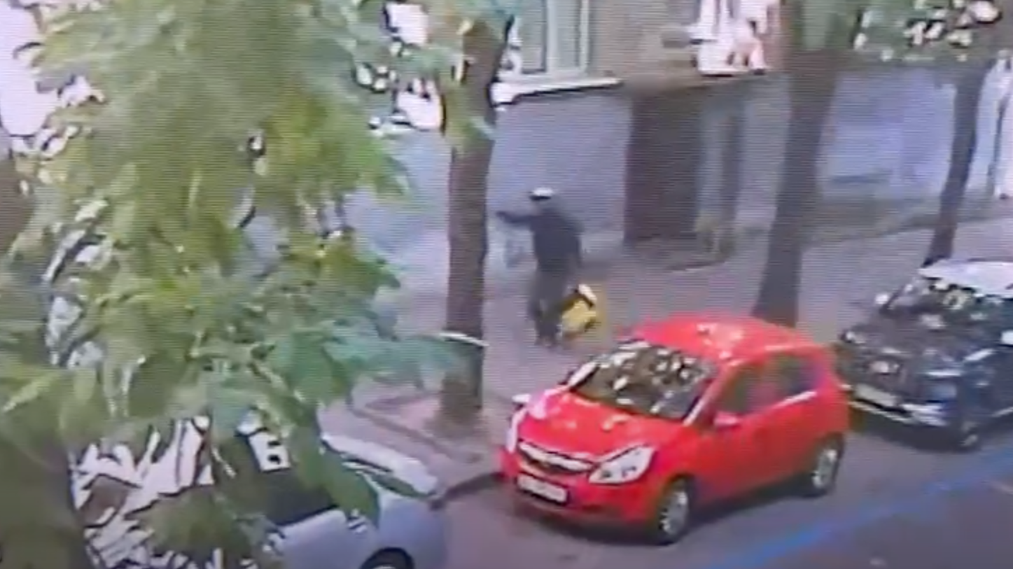 Момент убийства Андрея Парубия во Львове попал на камеры наблюдения. Видео 18+