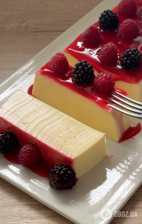 Готовый баварский десерт