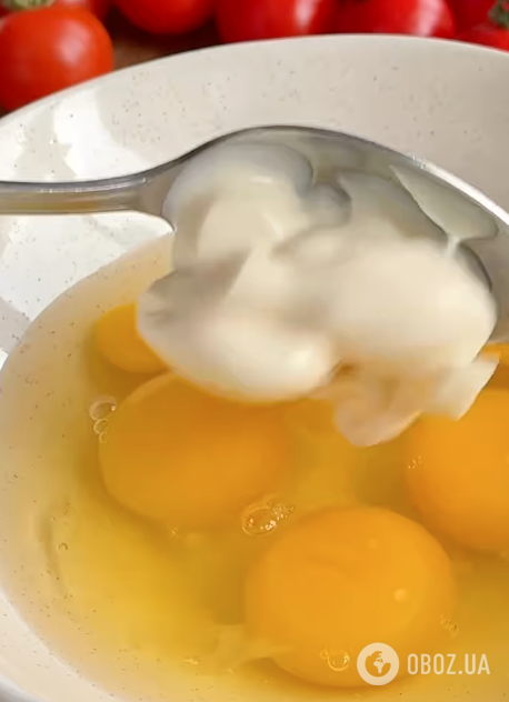 Яйца с майонезом