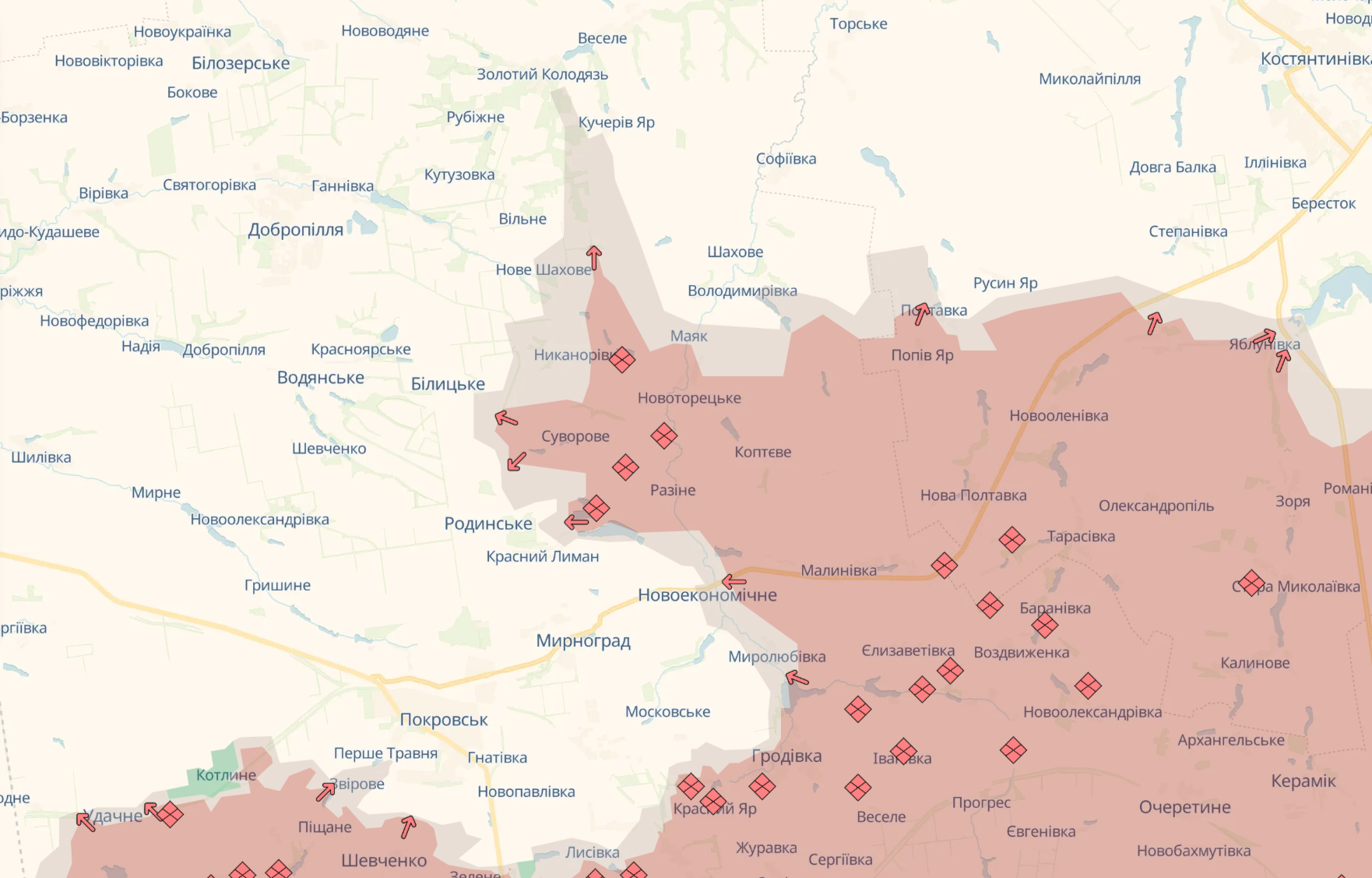 ЗСУ зачищають залишки російської піхоти під Добропіллям: деталі і карта