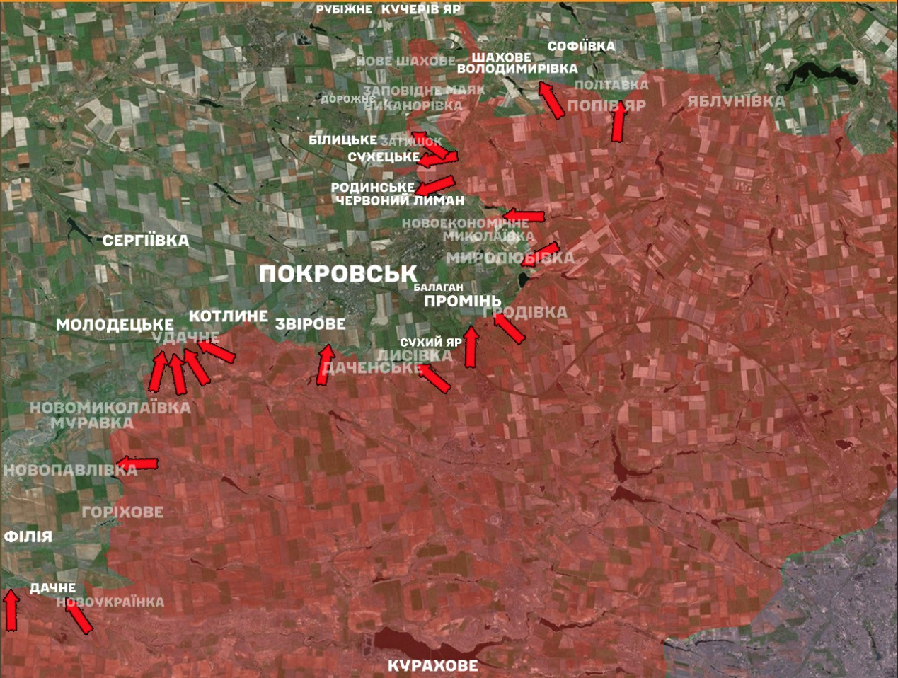 ЗСУ зачищають залишки російської піхоти під Добропіллям: деталі і карта