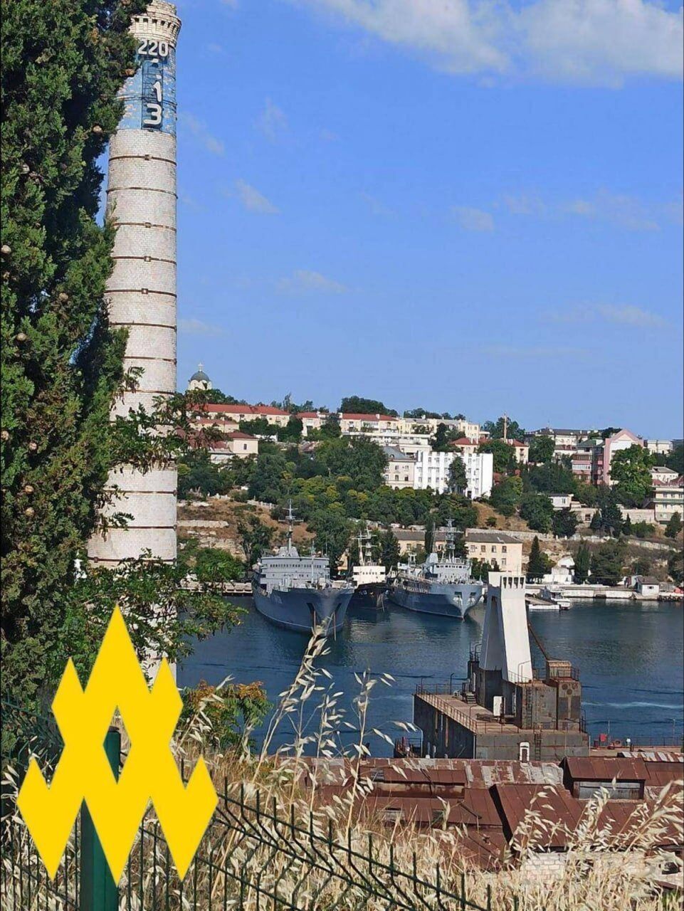 Периметр под охраной: оккупанты усилили меры безопасности в Севастопольской бухте. Фото