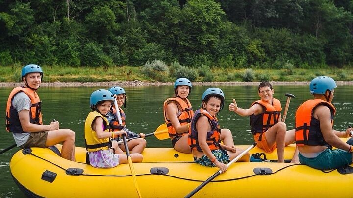 Рафтинг для детей в Украине