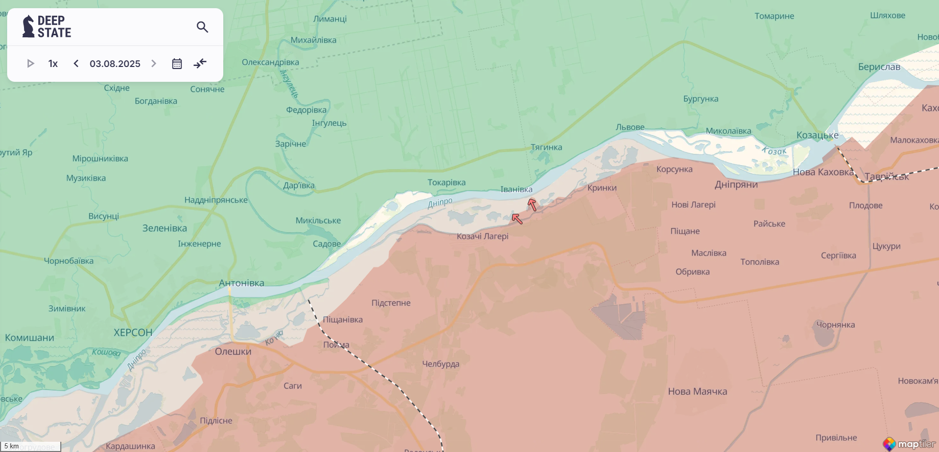 "Россия имеет количественное преимущество в живой силе": эксперт оценил ситуацию на юге и объяснил, есть ли угроза для Херсона. Карта