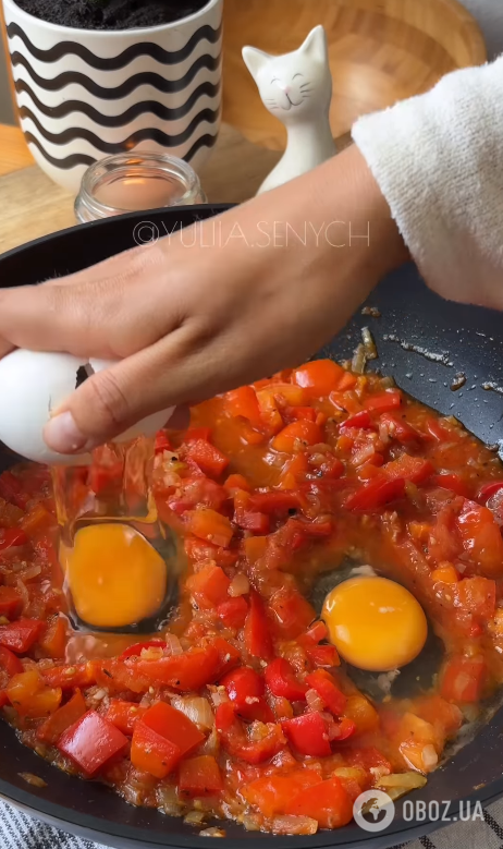 Шакшука із сезонними овочами та зеленню: смачна страва для сніданку та перекусу