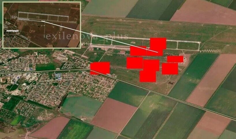 Удар ВСУ по базе запуска "шахедов" в Приморско-Ахтарске: появились спутниковые снимки последствий атаки. Фото