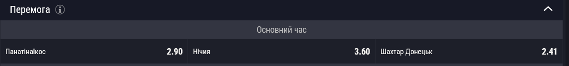Фаворитом встречи является "Шахтер"
