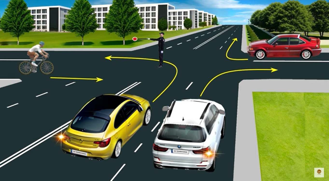 Хто може проїхати? Тест на знання сигналів регулювальника