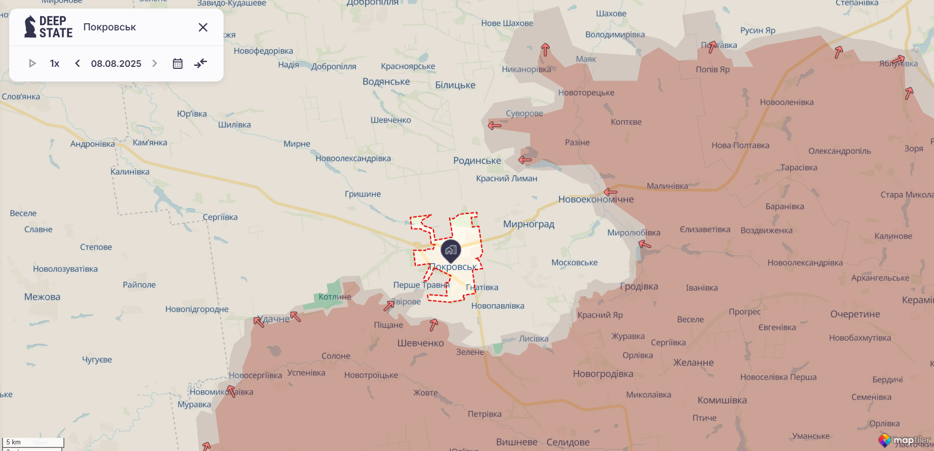 Армия РФ продолжает оказывать давление и не оставляет попыток окружить Покровск – британская разведка
