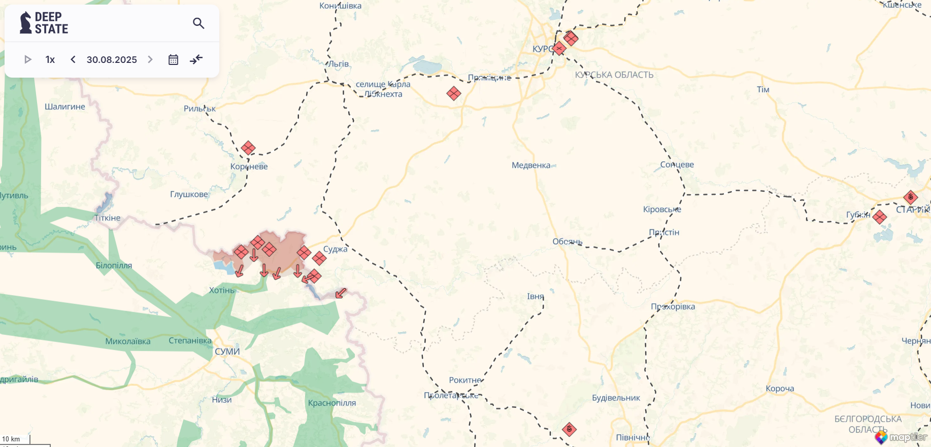 На Курском направлении пограничники ударили по логистике и укрытиям врага: уничтожен наземный дрон. Видео