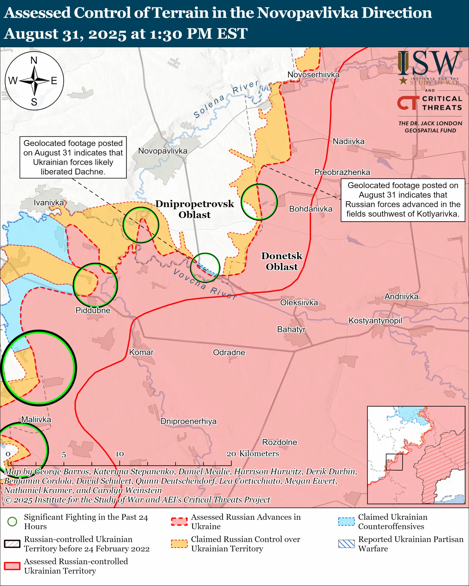 Армія РФ наступає по всіх напрямках фронту, але просування не має – ISW