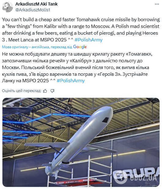 Польша начала разработку своей крылатой ракеты Lanca: на что она способна. Фото