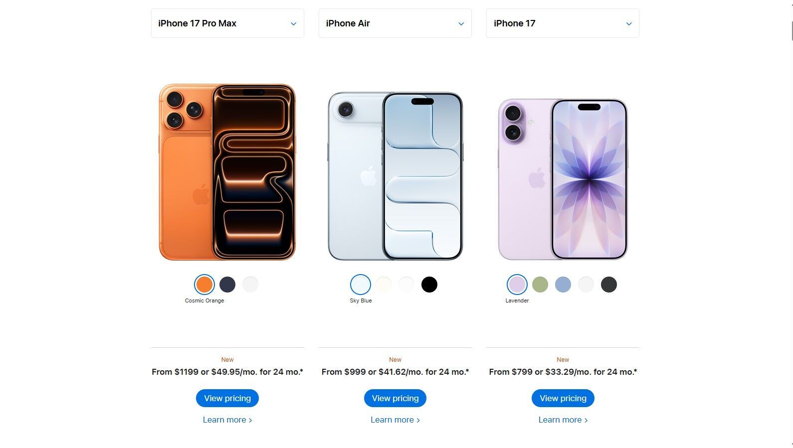 Цены на новые iPhone