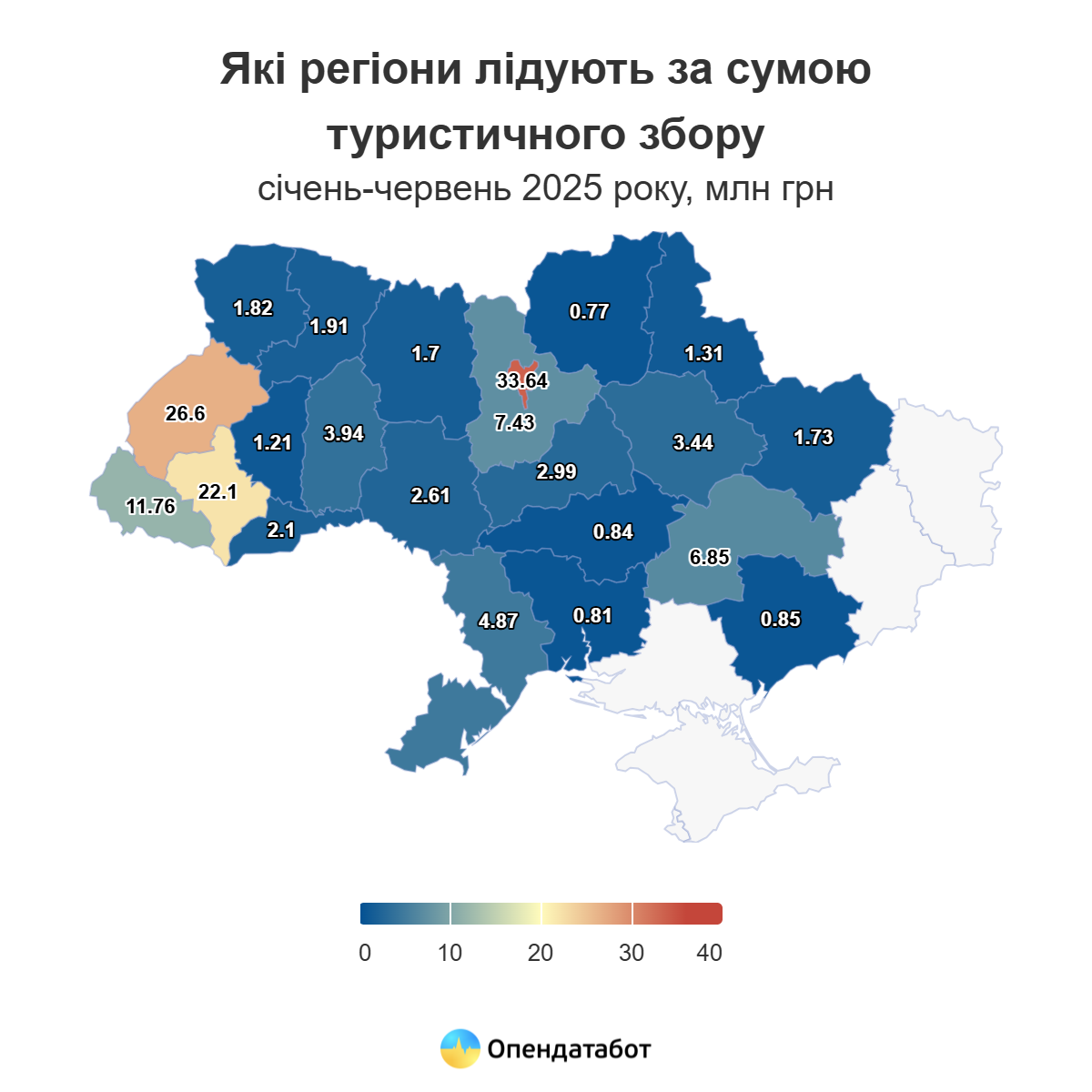 Де найбільше заплатили туристичного збору