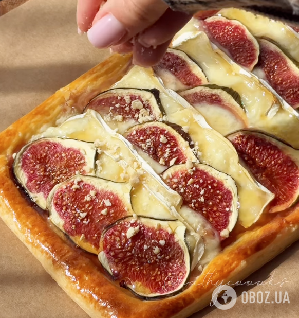 Вкусный пирог из слоеного теста