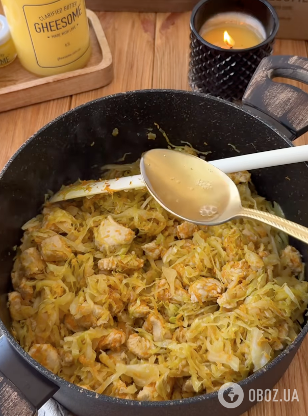 Капуста с мясом