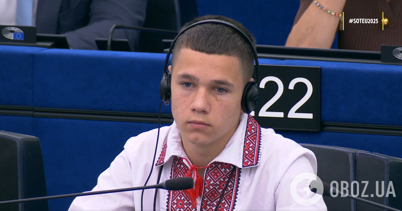 "Саша почувствовал, как его лицо горит": Урсула фон дер Ляйен рассказала в Европарламенте историю украинского мальчика, похищенного РФ из Мариуполя