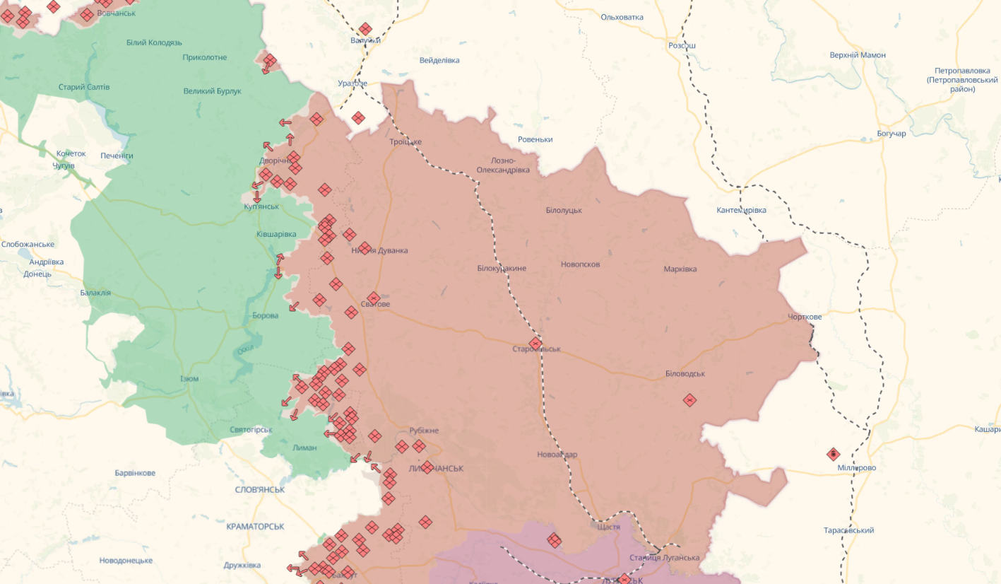 На окупованій Луганщині ударні дрони уразили склад БК: була потужна детонація. Відео