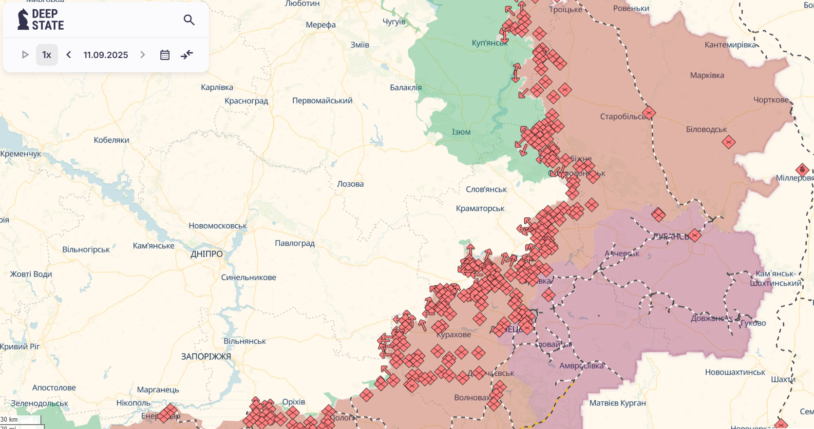 Росія поспішає: експерт оцінив, чи може ворог захопити всю Донеччину. Карта