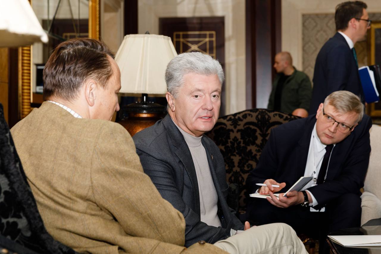 Порошенко на встрече с вице-премьером Польши Сикорским призвал объединить усилия, чтобы эта война не стала вечной