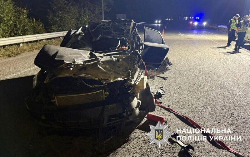 На Полтавщині зіткнулися Audi і вантажівка: загинув 21-річний водій легковика. Фото
