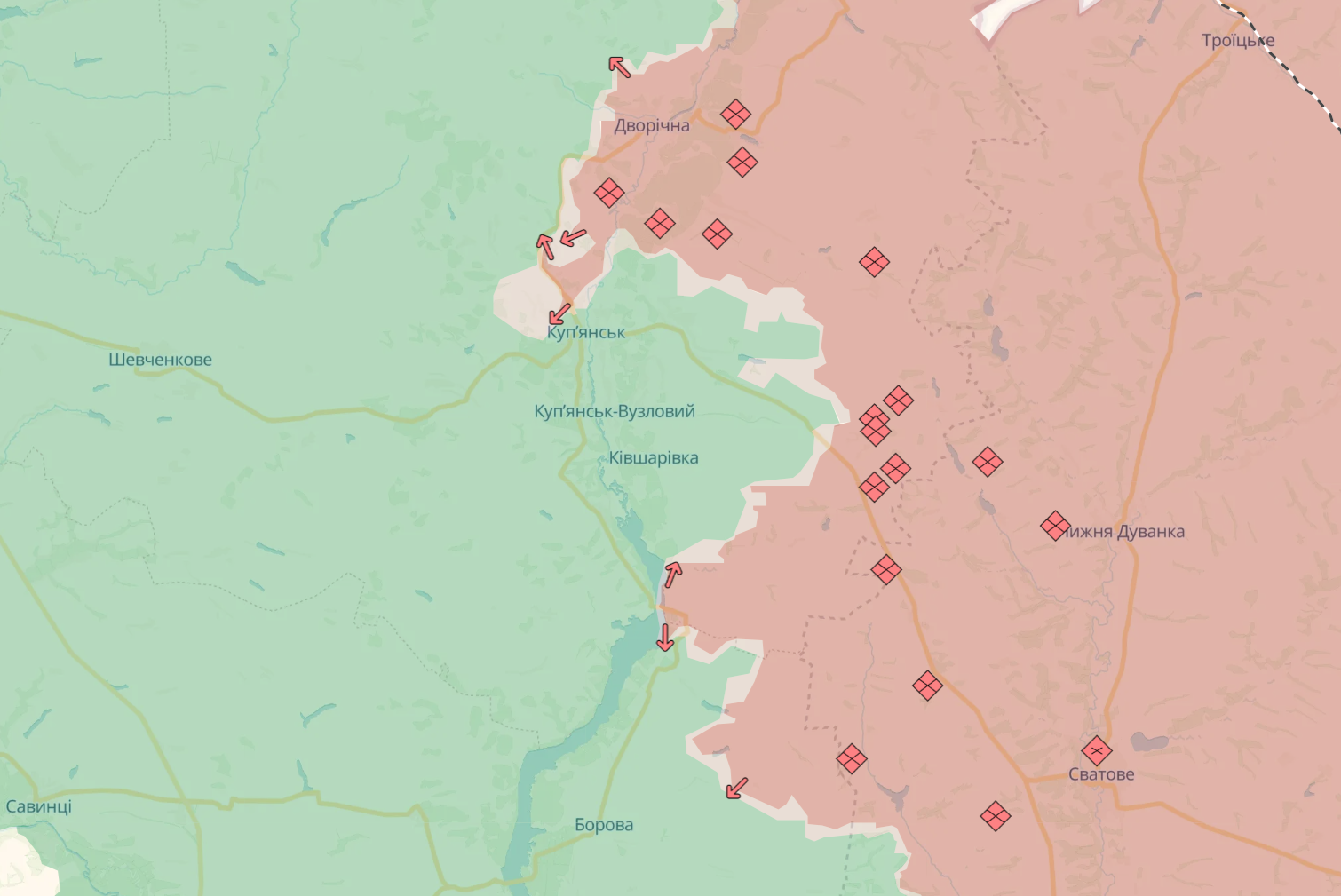 "Есть диверсионные группы": в ОСУВ "Днепр" рассказали, прорвались ли оккупанты в Купянск и на какую тактику сделал ставку враг. Карта