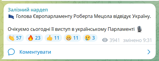 "Вступление в ЕС является гарантией безопасности": Мецола прибыла с визитом в Киев и выступила в Раде. Фото и видео