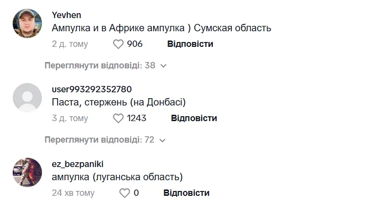 ''Ампулка – вона і в Африці ампулка'': українців розсмішили варіанти, як у різних регіонах називають стержень для ручки