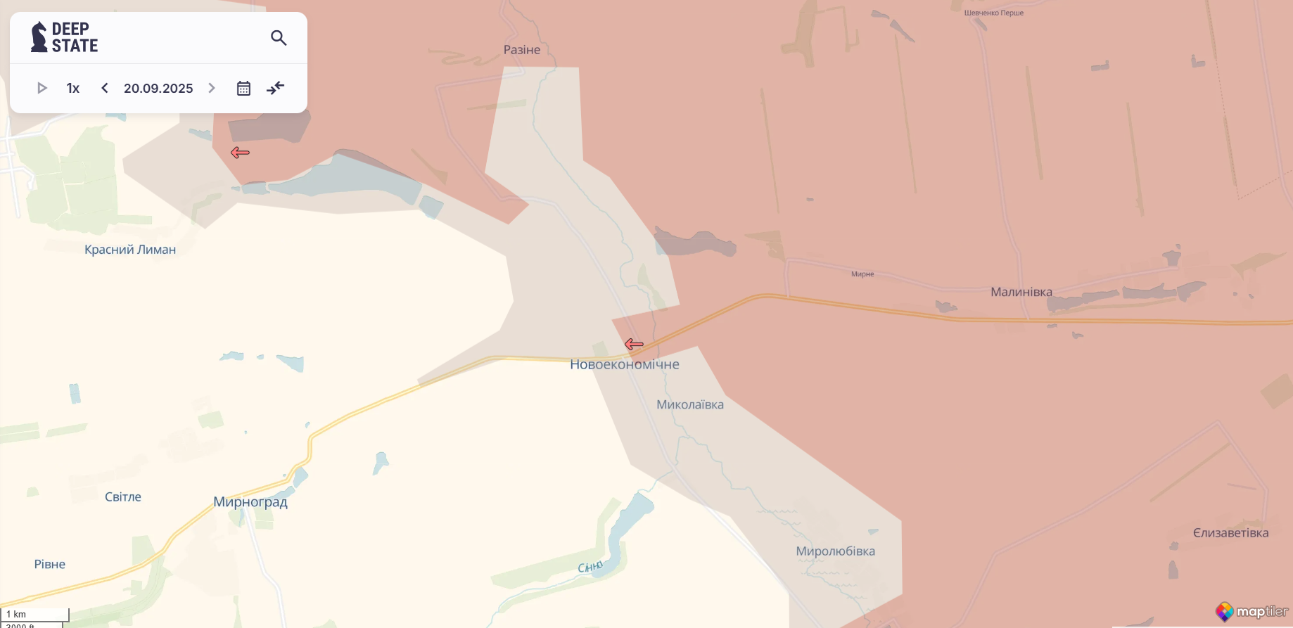 Окупанти мають просування на фронті у трьох областях – DeepState