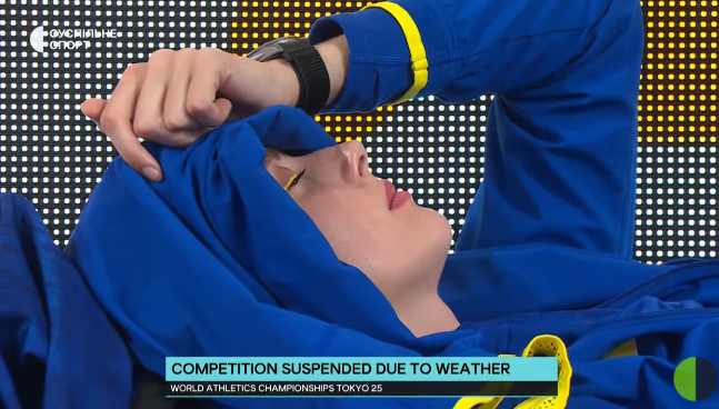 Магучих не дали сразу выступить на чемпионате мира по легкой атлетике. Соревнования были приостановлены. Видео