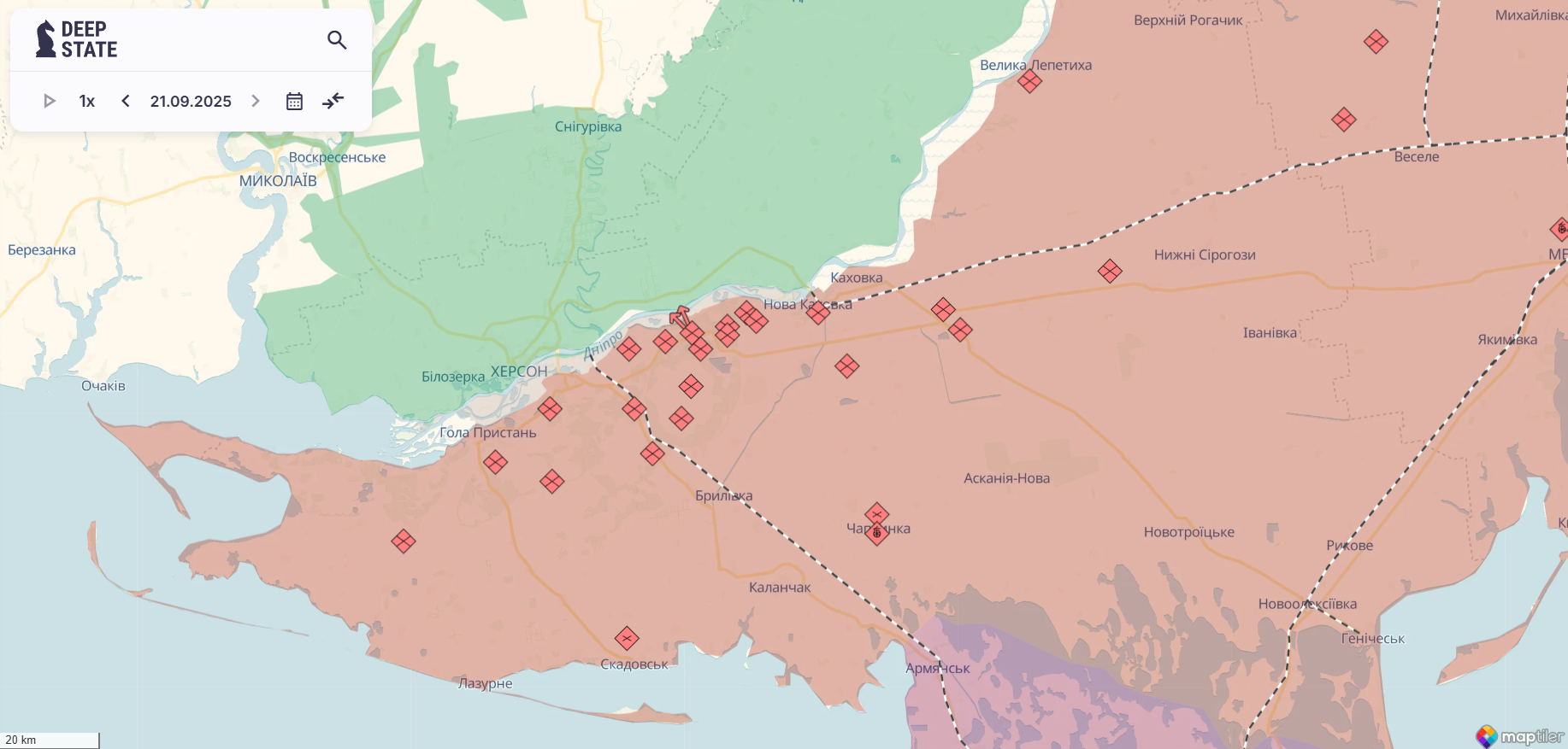 Оккупанты хотят создать "безлюдную зону" вблизи Днепра на Херсонщине: военный раскрыл замысел врага. Карта