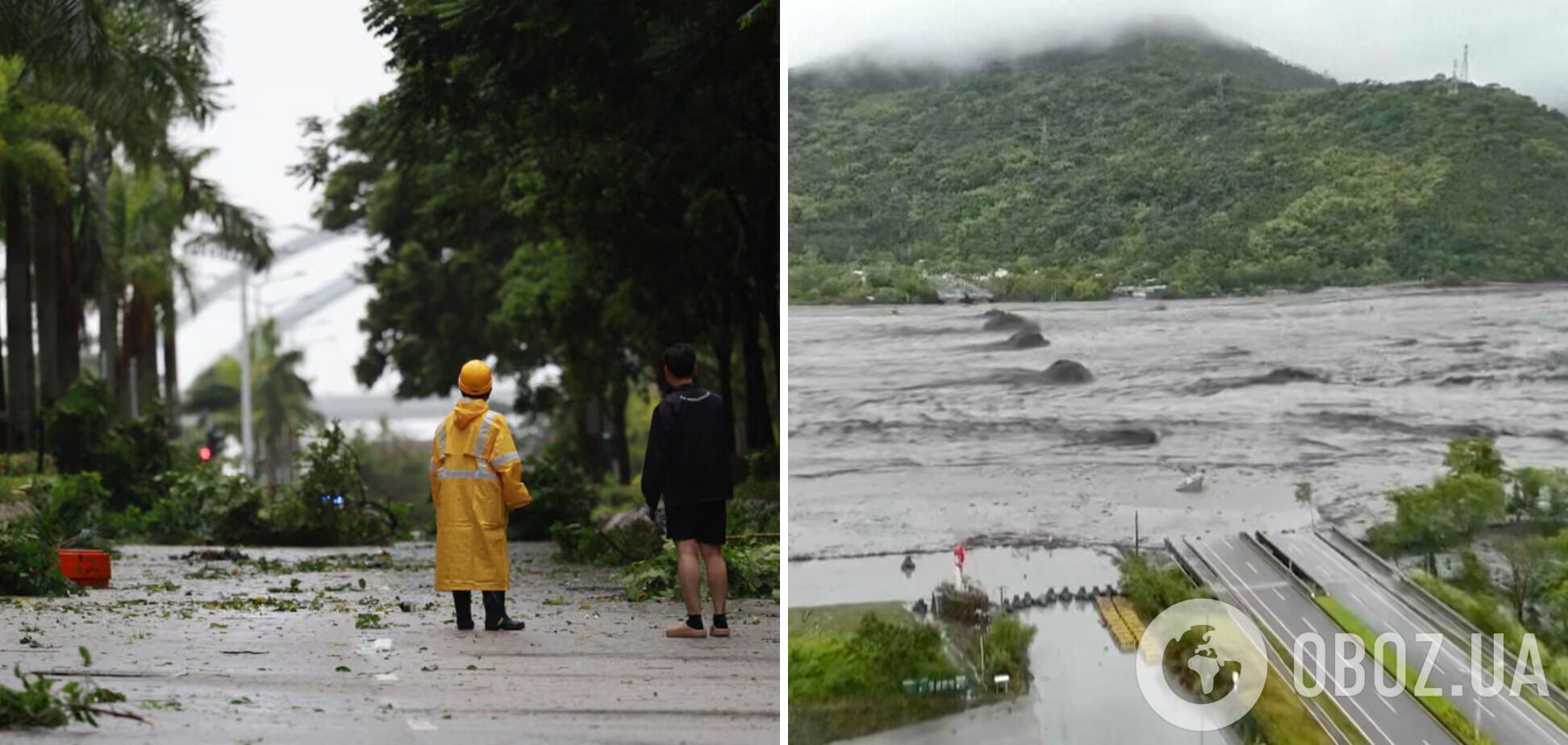 На Тайвані пронісся супертайфун "Рагаса", вийшло з берегів гірське озеро: 14 людей загинули, десятки зникли безвісти. Фото і відео