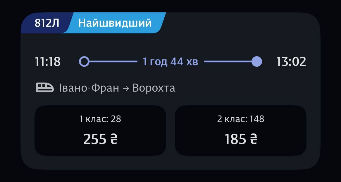 Додаткові рейси до Ворохти