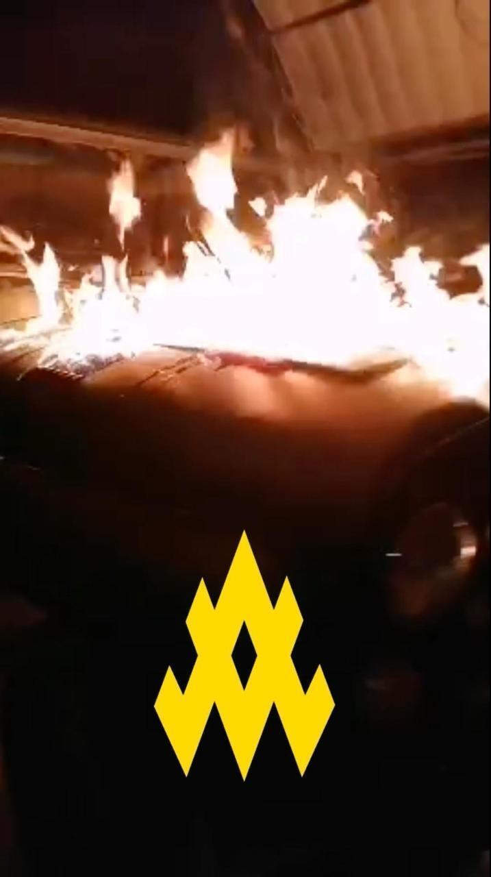 "Дерзкая операция": агент "Атеш" сжег две единицы военной техники оккупантов в районе Бердянска. Фото и видео