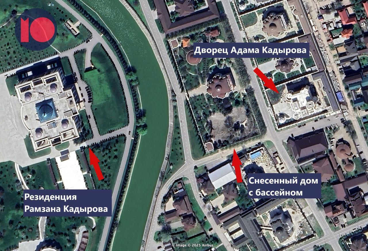 Сусідній будинок знесли, щоб було видно резиденцію батька: ЗМІ розкрили дані про розкішний маєток сина Кадирова