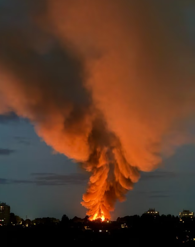 У Британії стався потужний вибух у промисловій зоні: піднявся стовп диму, людей евакуювали. Фото і відео