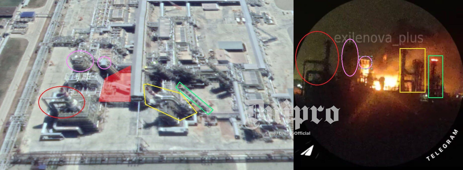 Дроны атаковали Афипский НПЗ, вспыхнул мощный пожар: российские власти говорят об "обломках". Фото и видео