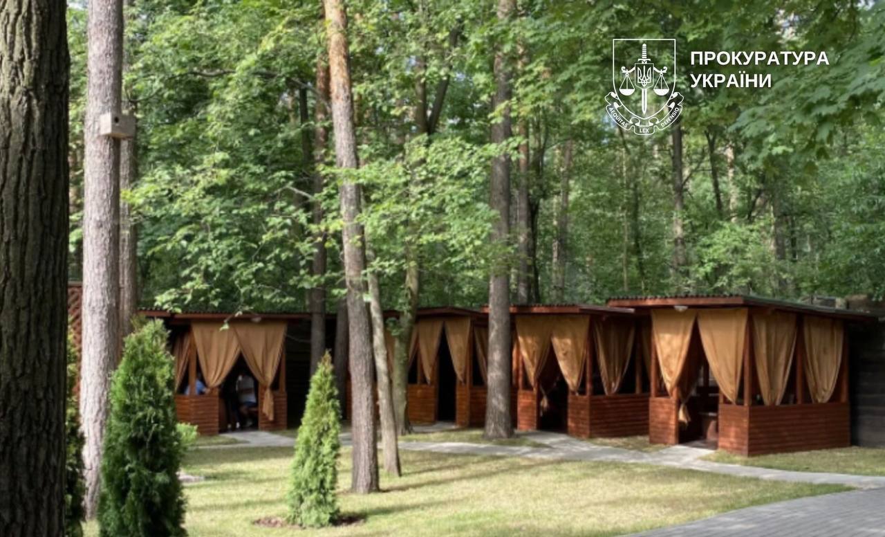 Можно снести: государственный регистратор прекратил право собственности на самовольно построенный ресторан в Голосеевском парке Киева. Фото