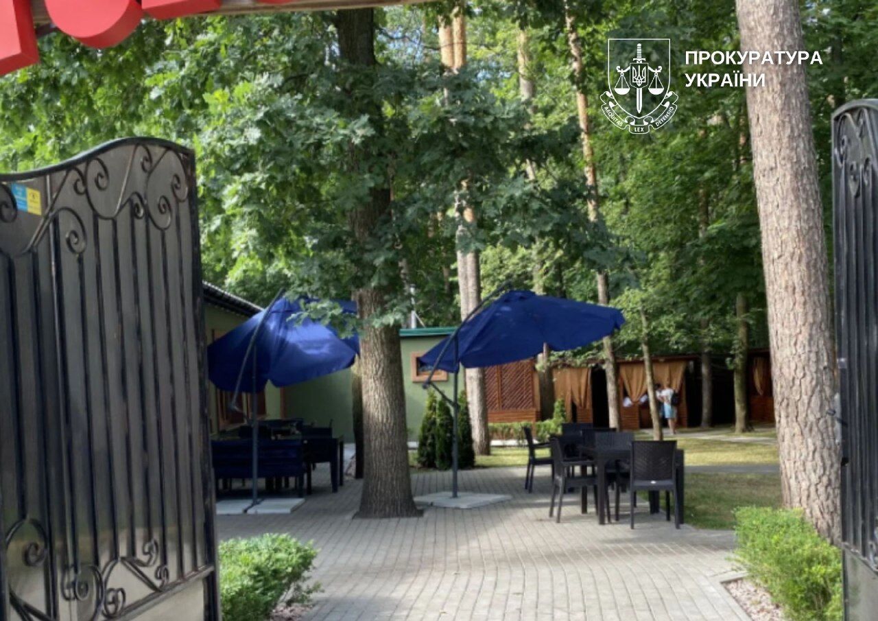 Можно снести: государственный регистратор прекратил право собственности на самовольно построенный ресторан в Голосеевском парке Киева. Фото