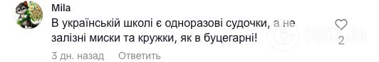 ''Миски для собак''. Украинцы устроили дискуссию из-за посуды в школьной столовой