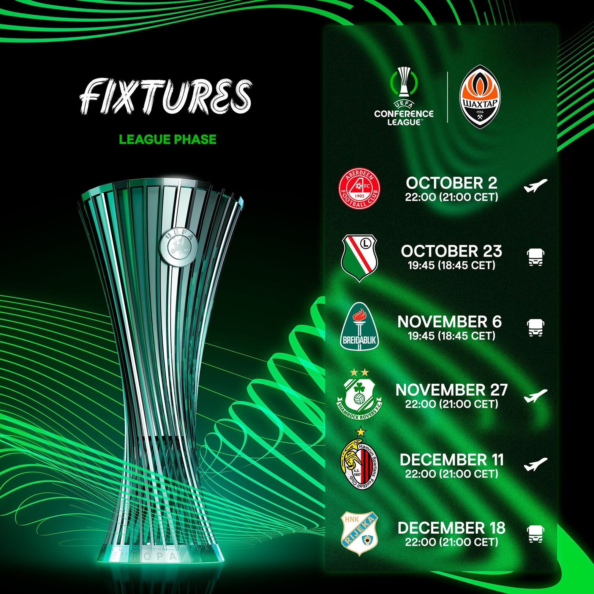 Футбол "Абердин" – "Шахтер": где смотреть матч Лиги конференций. Расписание трансляций