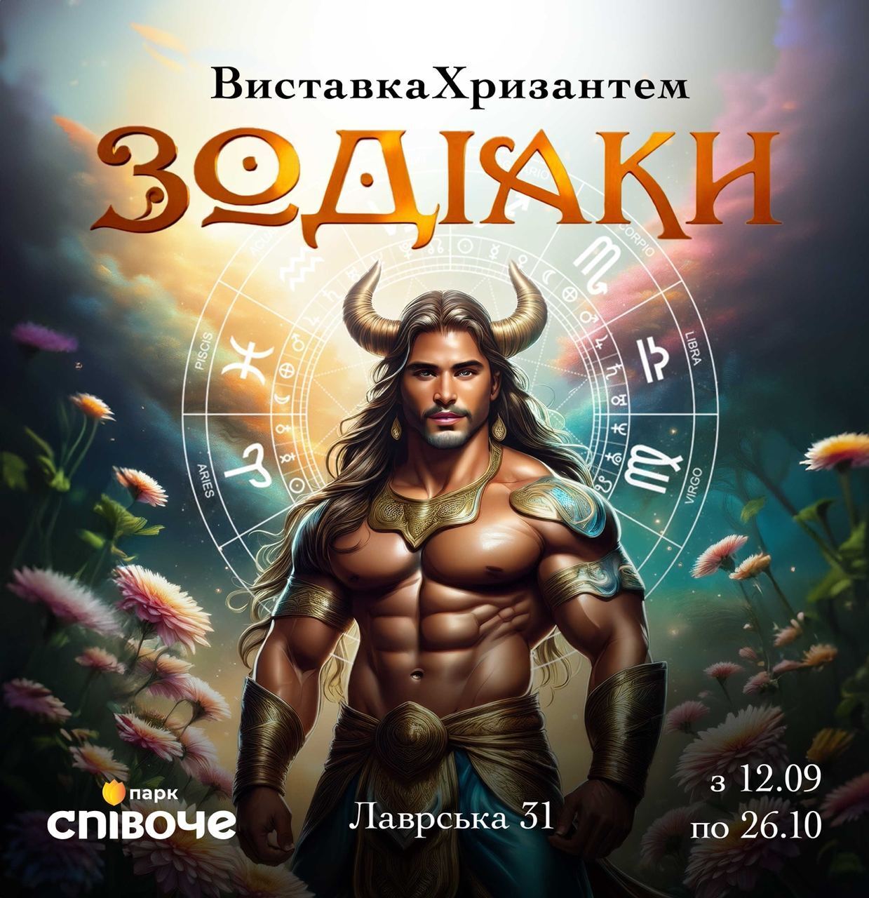 На "Спивочем" в Киеве стартует выставка хризантем "Зодиаки"