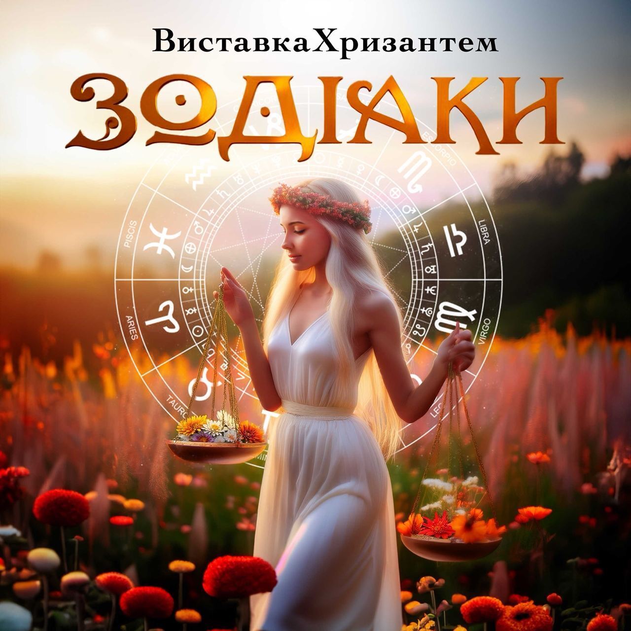 На "Спивочем" в Киеве стартует выставка хризантем "Зодиаки"