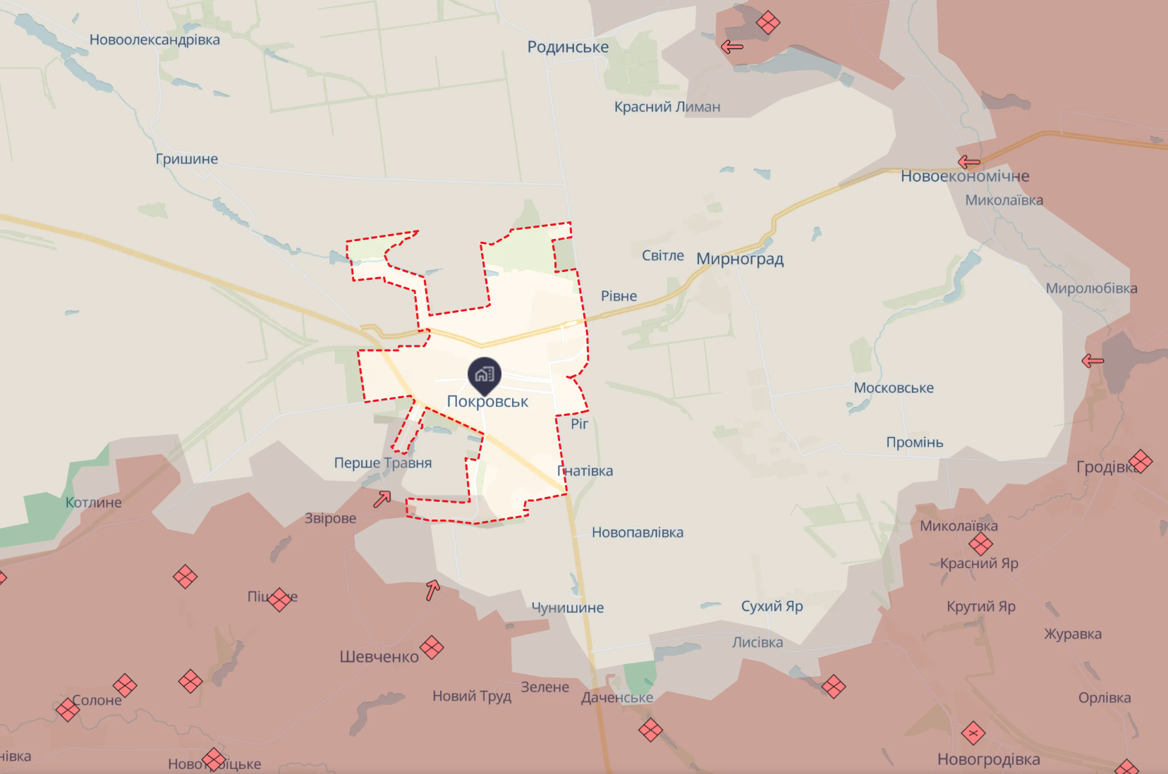 Продвижения россиян в Зверево нет: в ОСГВ "Днепр" рассказали, что происходит на Покровском направлении. Карта