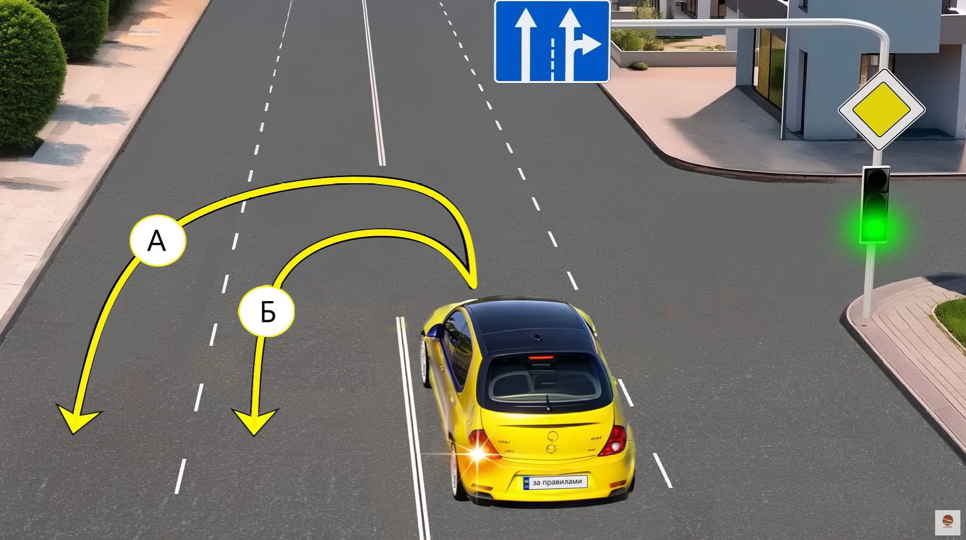 Какой разворот разрешен? Тест на знание ПДД