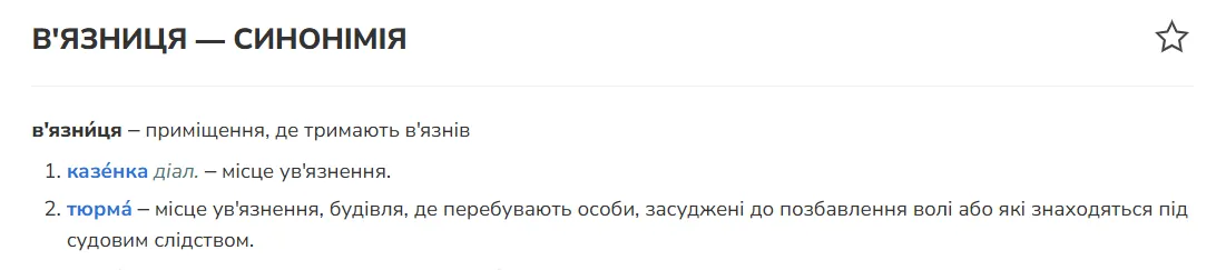 Тюрма чи в’язниця? Як сказати українською: відповідь вас здивує