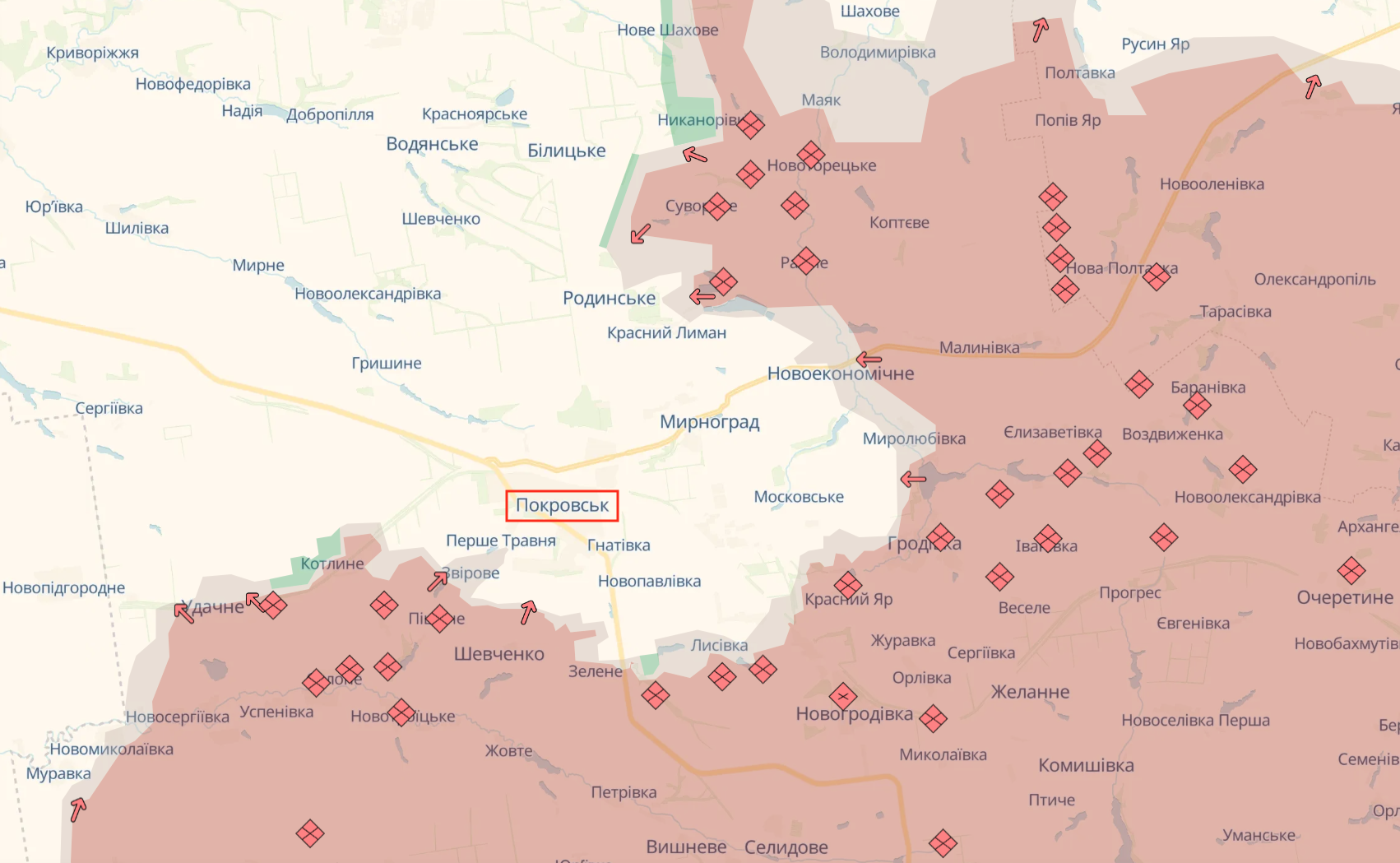 "Беруть" стратегічне місто понад 10 місяців: в ОСУВ "Дніпро" озвучили втрати Росії на Покровському напрямку. Карта