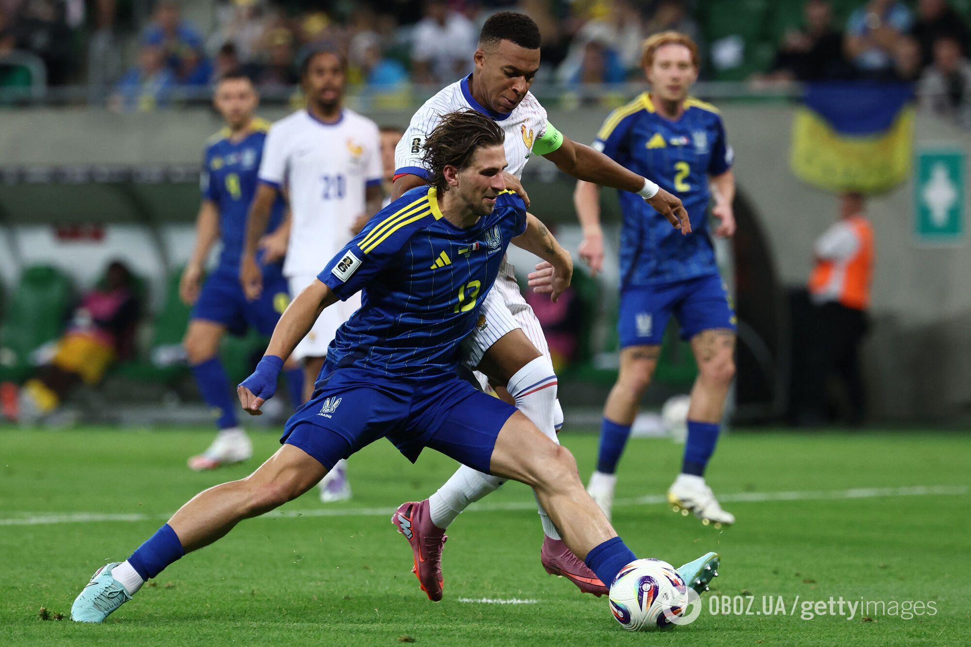 Украина проснулась во втором тайме и испытала штангу, но проиграла Франции стартовый матч отбора на ЧМ-2026